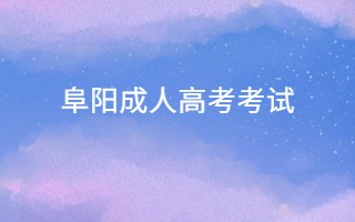 阜阳成人高考考试
