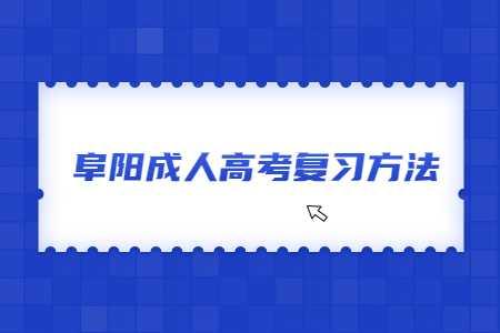 安徽阜阳成人高考