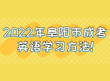 2022年阜阳市成考英语学习方法