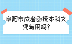 阜阳市成考函授本科文凭有用吗